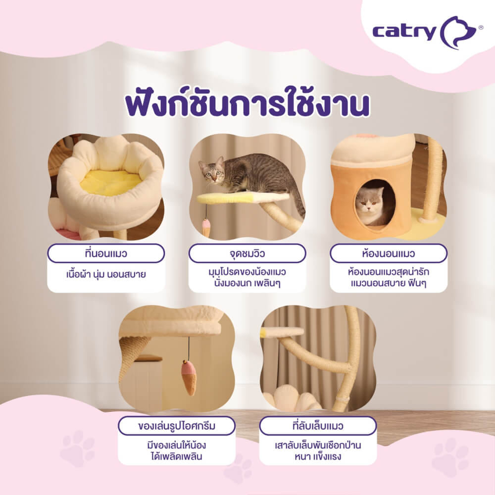 Cat Condo Catry Cat Tree Ice Cream Size L